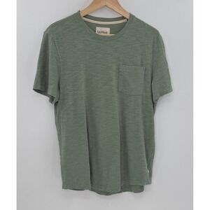 UpWest Mens‎ Pocket T-Shirt Green Cotton Casual Short Sleeve Tee Sz Sm, Peru
